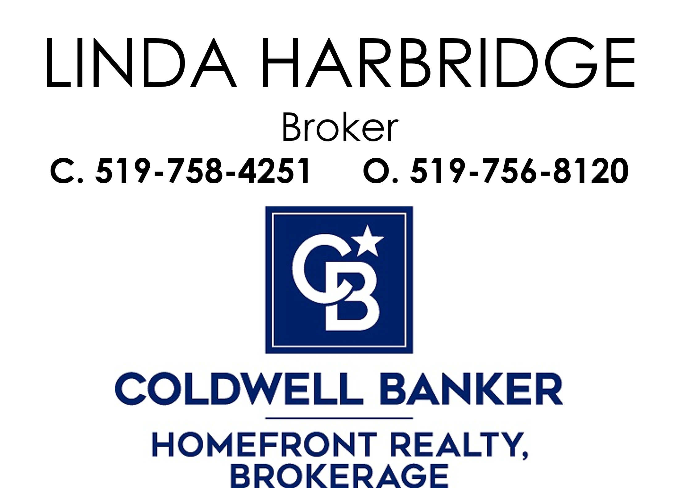 Linda Harbridge, Broker, Coldwell Banker Homefront Realty, Brokerage